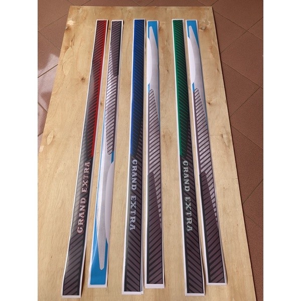 List Stiker kijang grand 1,5 . Sticker kijang grand lama . List body kijang grand extra original