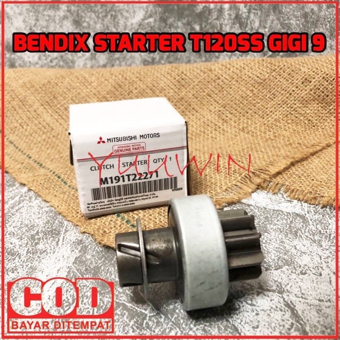 BENDIX STARTER T120SS 9T - BENDIK STARTER MITSUBISHI T120SS M191T22271