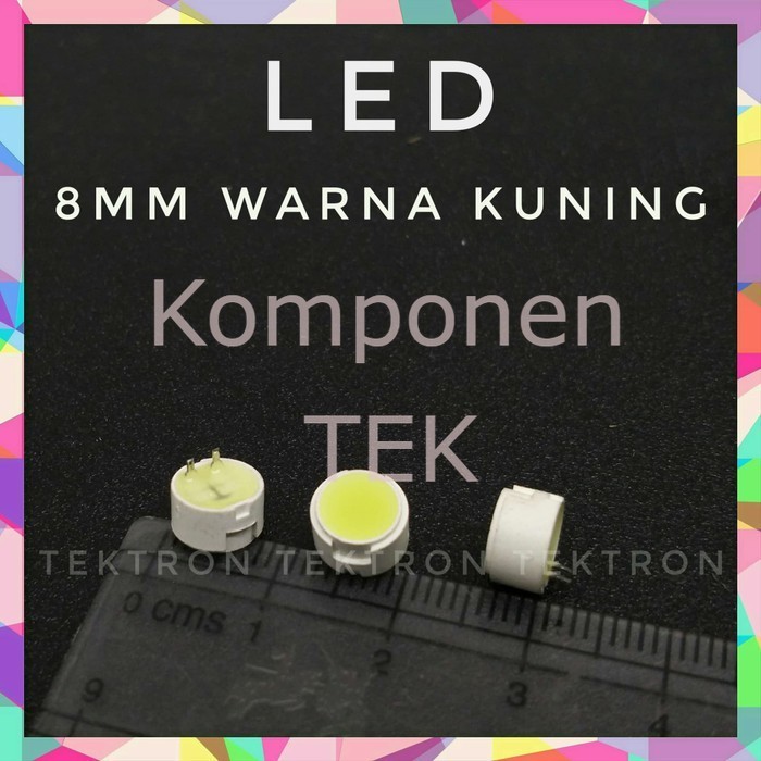 LED 8mm warna kuning indikator led
