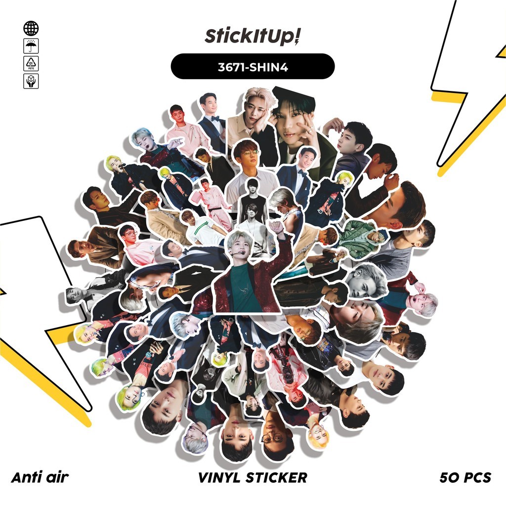 

COD✨ 50 Pcs Stiker MINHO SHINEE Lucu Anti Air Untuk Dekorasi Notebook Sepeda Skateboard Handphone DIY