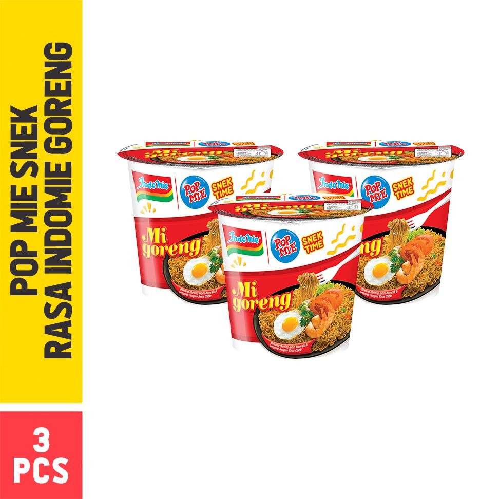 

Pop Mie Snek Goreng rasa Indomie Goreng 3 pcs