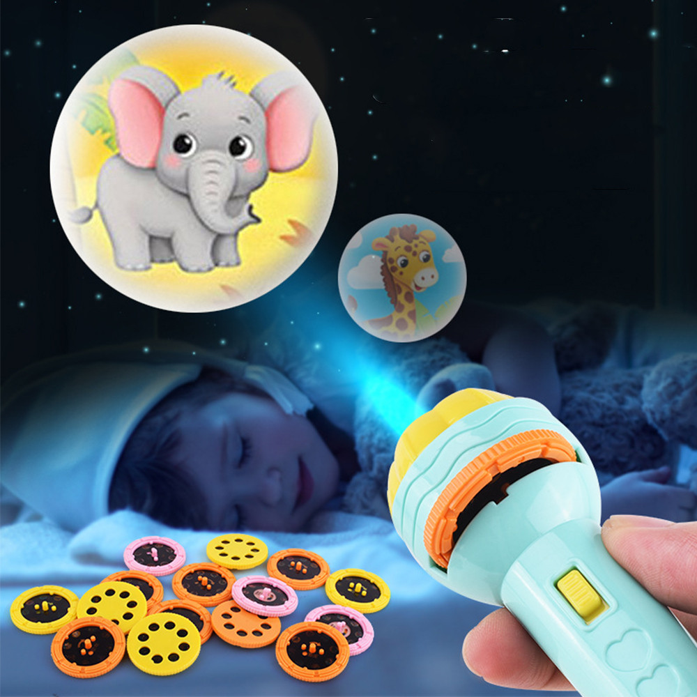 Flashlight Projector Torch Lamp Toy Cute Cartoon Creativity Toy Torch Lamp Flashlight Projector Toy 