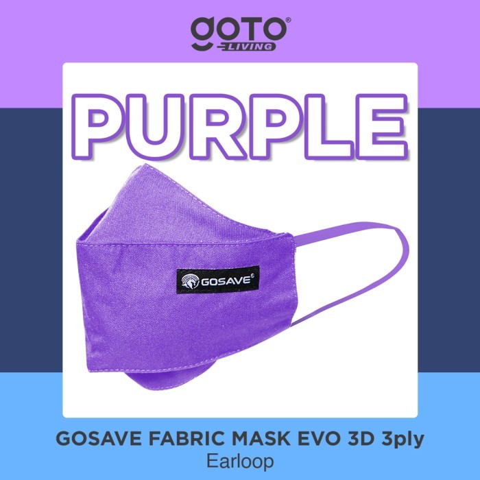 Gosave Evo Masker Kain KF 94 3Ply Non Medis Mask Earloop 3 Ply KF94 - Pink