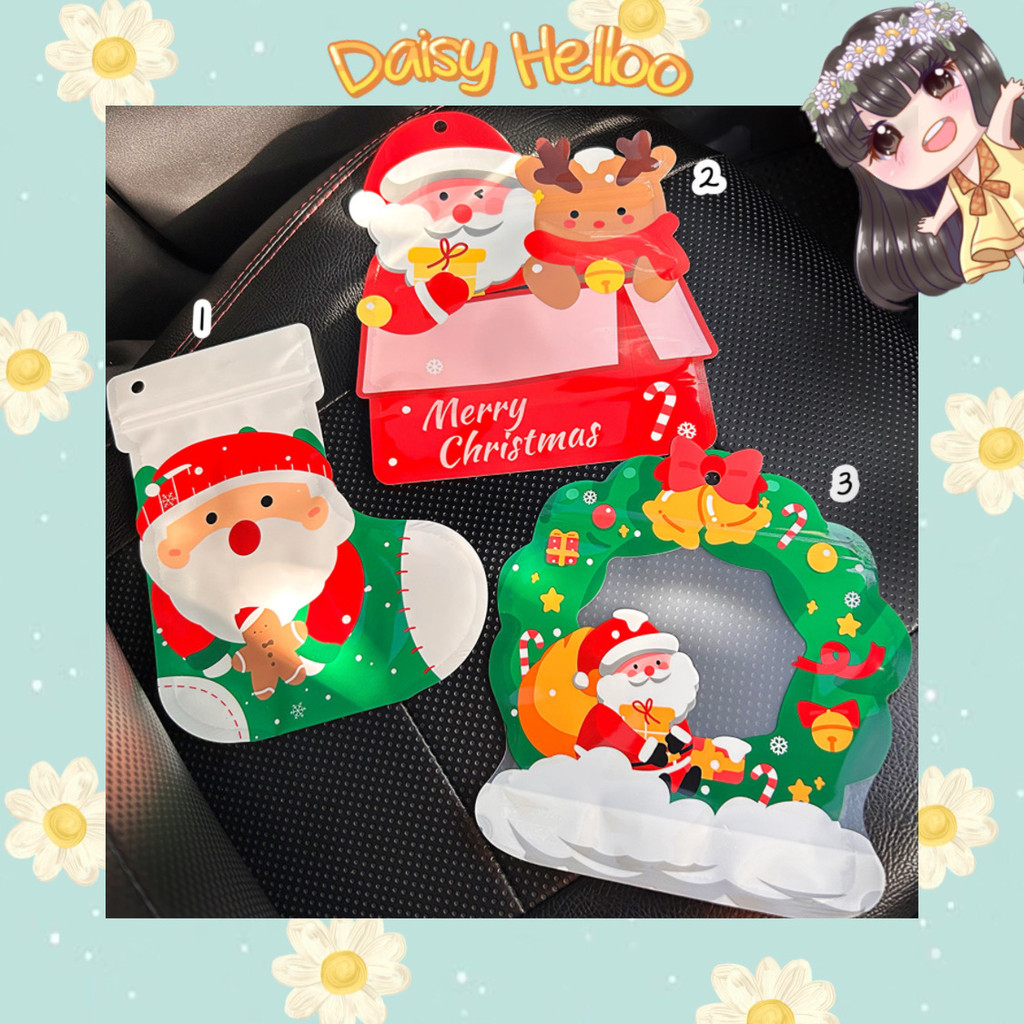 

Plastik Klip Natal 2 Sisi Karakter Santa Claus Kaos Kaki Aesthetic Bingkisan Ziplock Merry Christmas Kemasan Plastic Pouch Xmas Hadiah Kado Anak Bjm Banjar Banjarmasin DaisyHelloo