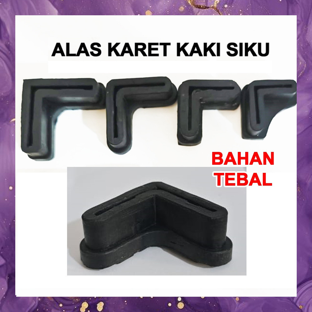 (SBA) Karet Kaki SIKU Alas Rak BesI Sepatu Tebal Anti Gores Lantai Furniture RA1239B5