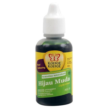 

KOEPOE-KOEPOE PEWARNA HIJAU MUDA 30ML | BUMBU DAPUR BAHAN MAKANAN