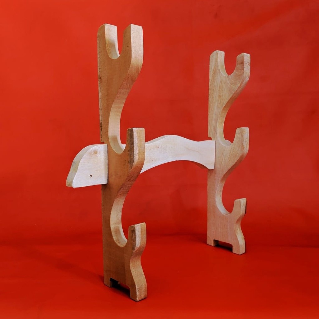 Mc Katana kake_tatakan dudukan katana samurai 3 tahap_stand rak katana samurai