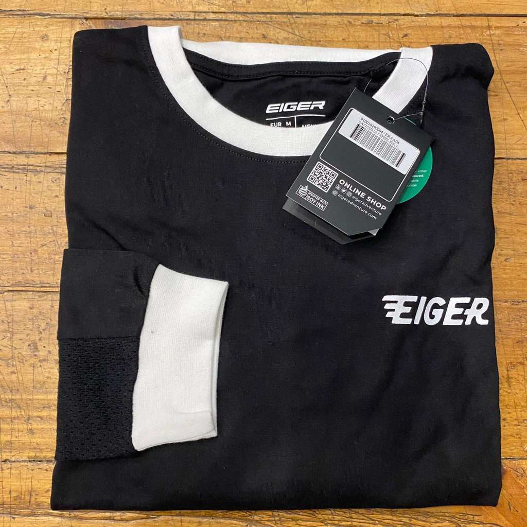 EIGER KAOS LENGAN PANJANG PRIA RIDING DAYTOUR LS T-SHIRT - BLACK