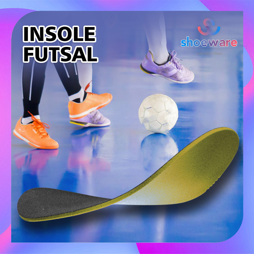 Insole Sepatu Sport Futsal Bola Sepasang Alas Kaki Bantalan Empuk dan Nyaman