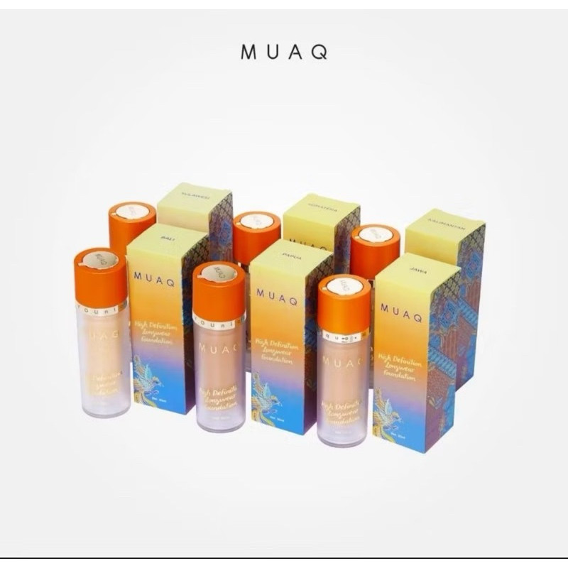 MUAQ high definition longwear foundation // Viral_MUA.id