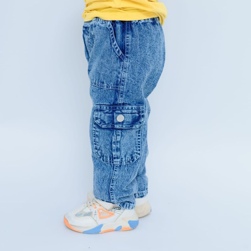 Celana Panjang Cargo Anak Laki 1-8 Tahun Kain jeans Store31
