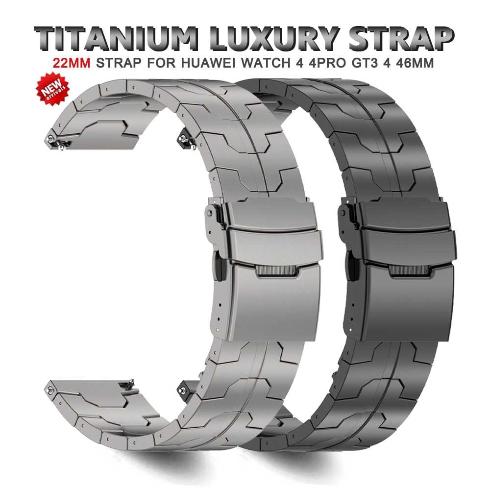 22mm Titanium Bracelet For Huawei Watch 4/3 Pro GT4/3Pro 46mm Ultimate Watch Strap For Amazfit Balan