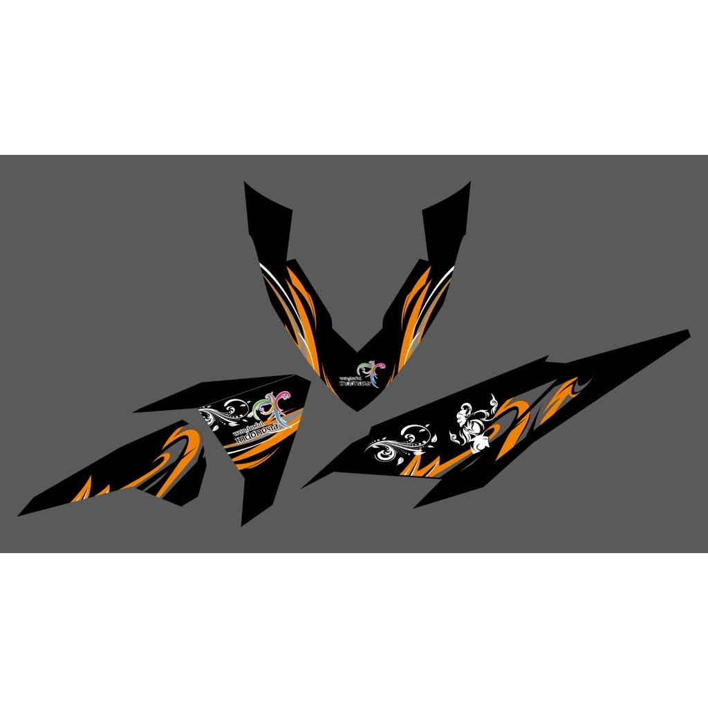 STRIPING TRANSPARAN COSTUM LIVERY PO HARYANTO VARIO LED 2016 - 2017