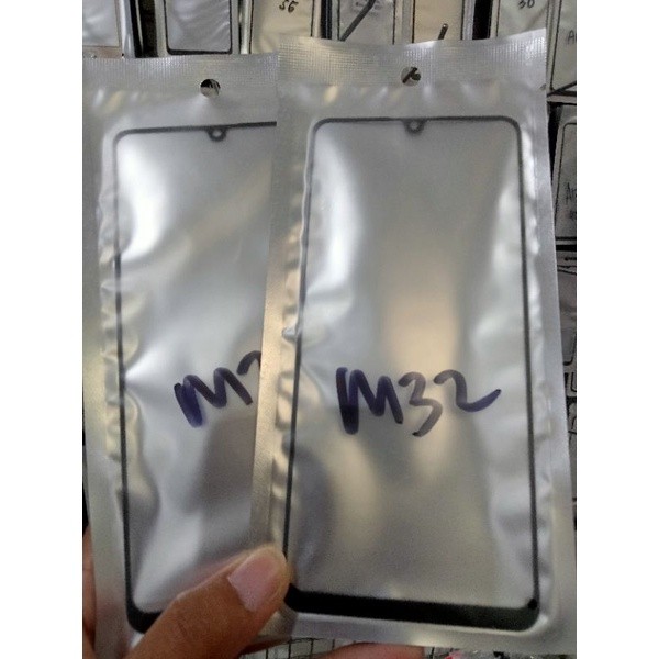 Glass sudah OCA Samsung M32 kaca Touchscreen LCD layar sentuh