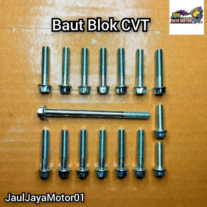 Baut Fullset Cover Tutup Blok Mesin Cvt Honda Vario Lama Karbu 110