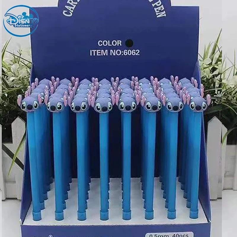 

Disney 48 Pcs/lot Cartoon Stitch Gel Pen Cute 0.5 Mm Black Ink Signature Pen Office School Writing Supplies Stationery Gift