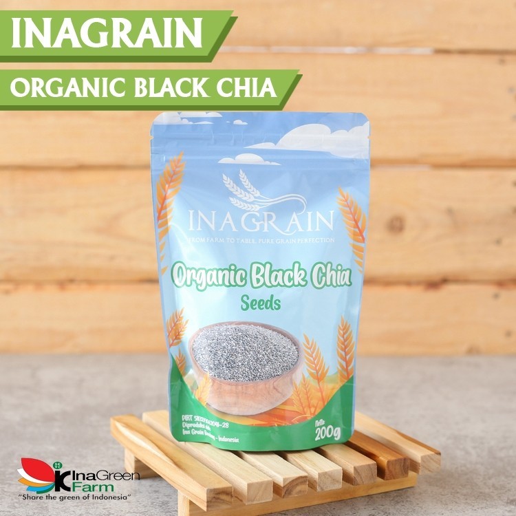 

INAGRAIN Organic Black Chia Seeds 200 Gram