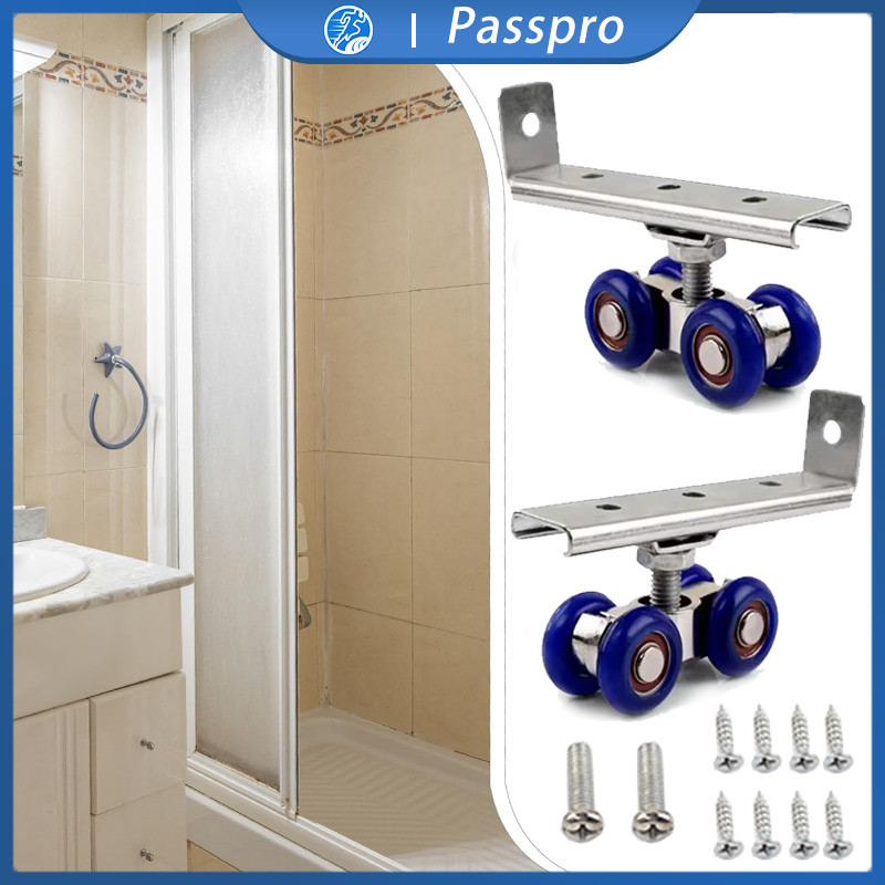 Roda Pintu Sliding Wheel Sliding Door Set roda rel pintu sliding Roda Gantung Atas Bawah