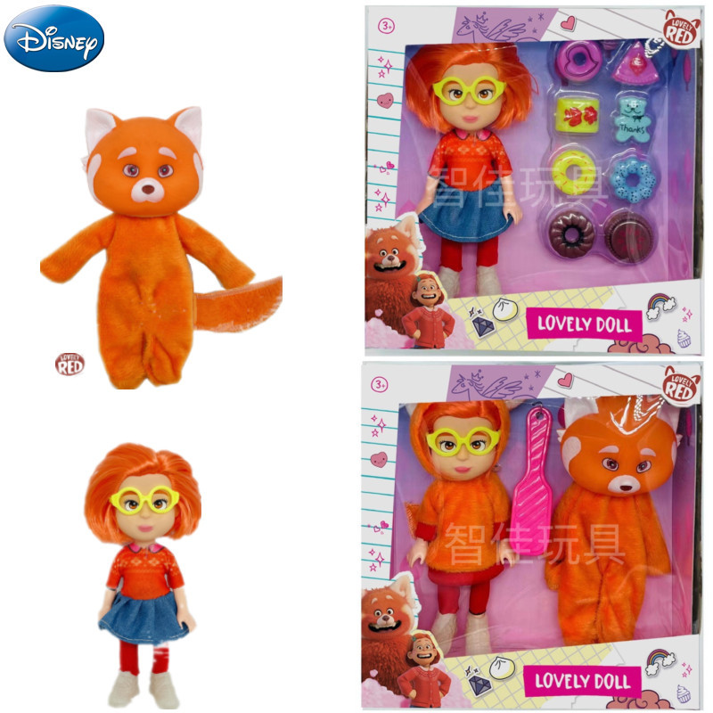 Disney Pixar Turning red Anime Action Figure red panda doll Meimei cartoon cute doll kids toys birth