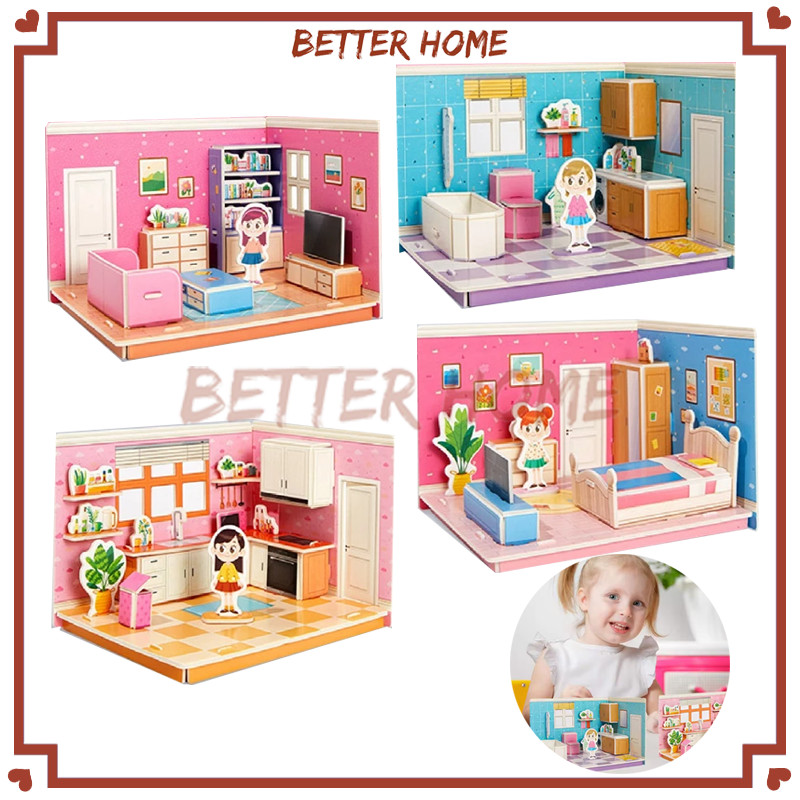 3D Foam Ukuran Baby Bathroom Bedroom Restaurant Living Room / Mainan Edukasi Anak Puzzle 3D
