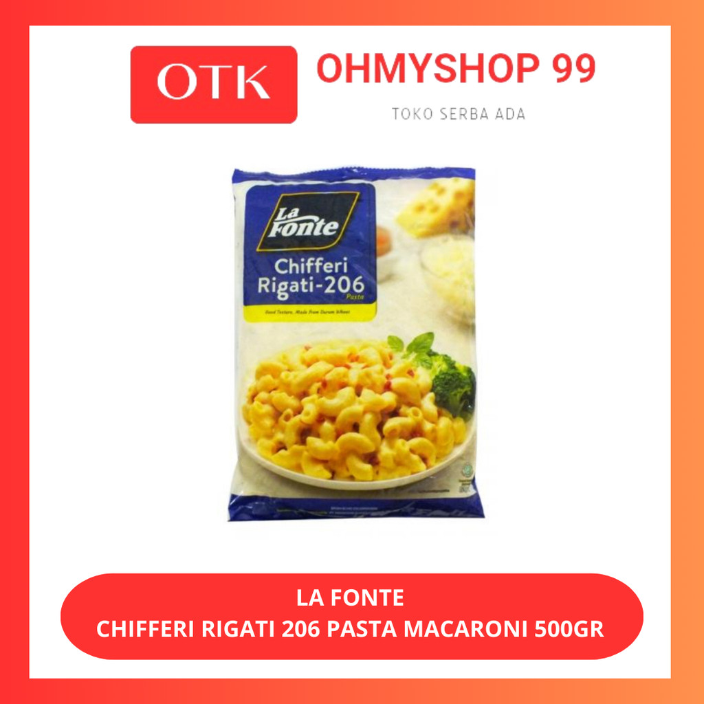 

La Fonte Chifferi Rigati 206 Pasta Macarino 500gr