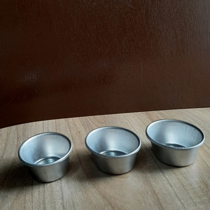 12Pcs Loyang Oval Bika Ambon Mini Cetakan Kue Press