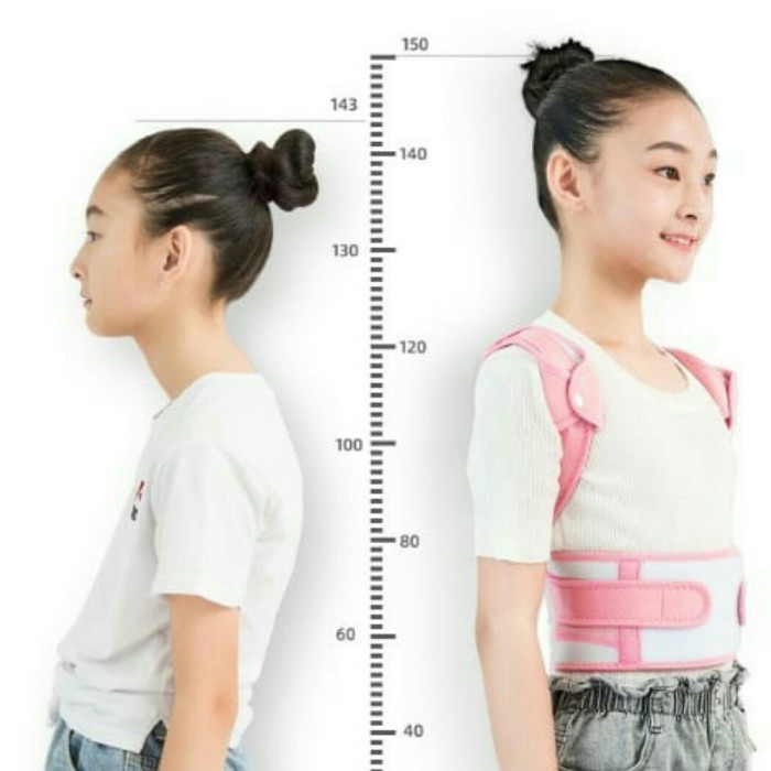terapi punggung bungkuk anak alat penegak punggung anak - M