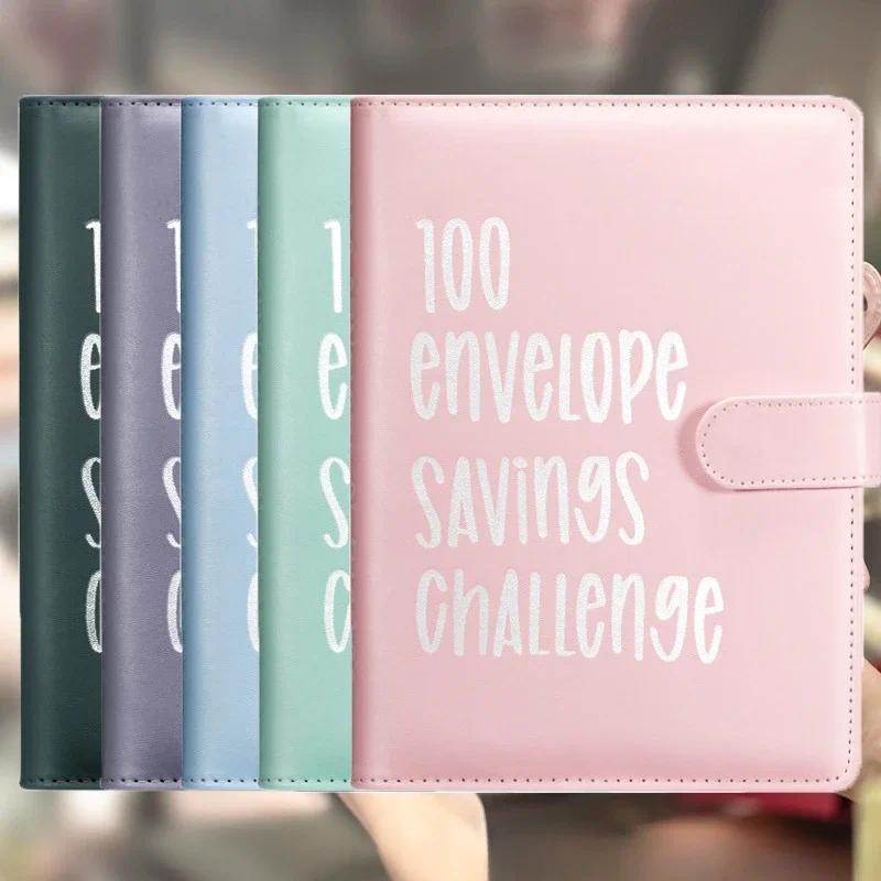 

100 Envelope Cash Savings Challenge, Saving Challenge Envelop Book, Budget Envelope Financial Assistant, A5 Size Cash Binder