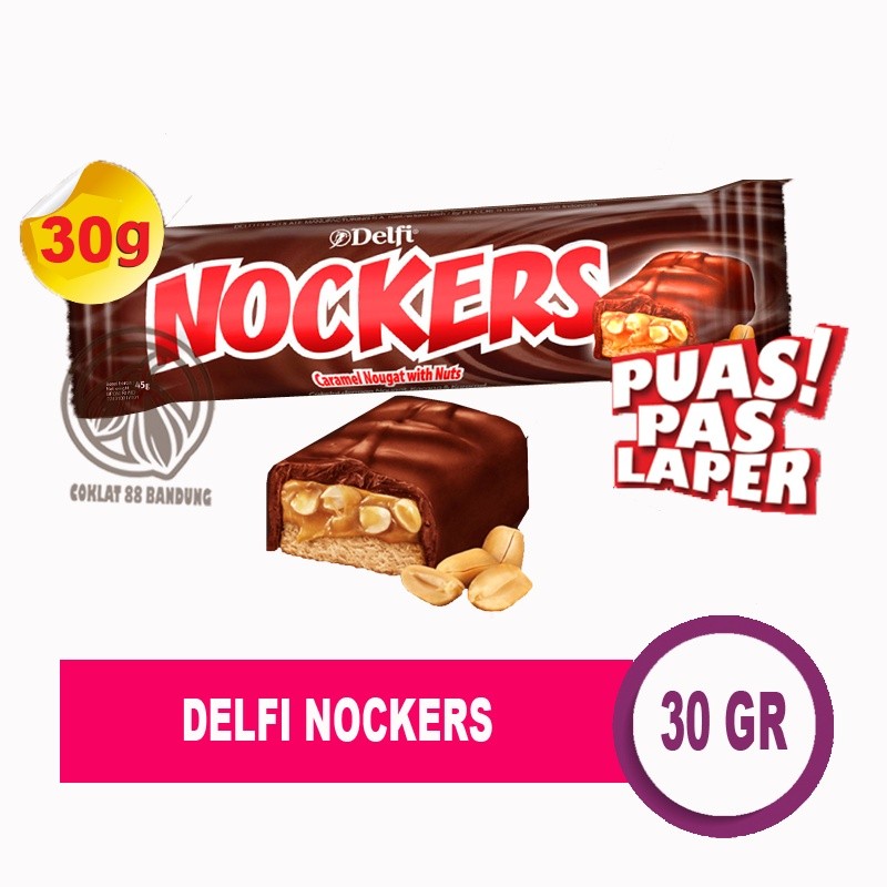 

DELFI NOCKERS 35GR COKLAT - COKELAT DELFI NOCKER 35 GR KACANG CARAMEL NOUGAT KARAMEL 35 GRAM