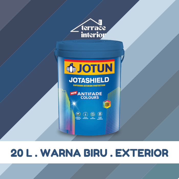 Cat Tembok Jotashield Antifade Exterior Jotun warna Biru 20 L