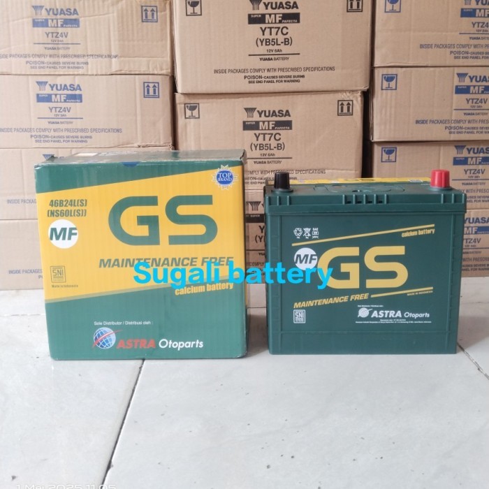 Aki Mobil Toyota Yaris, New Vios, Sienta GS ASTRA MF NS60LS Aki Kering ORIGINAL ASTRA OTOPARTS