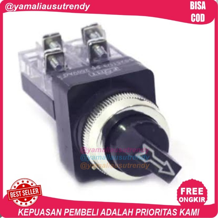 selector Switch SS-3011 / 2 posisi 30mm 1no 1nc