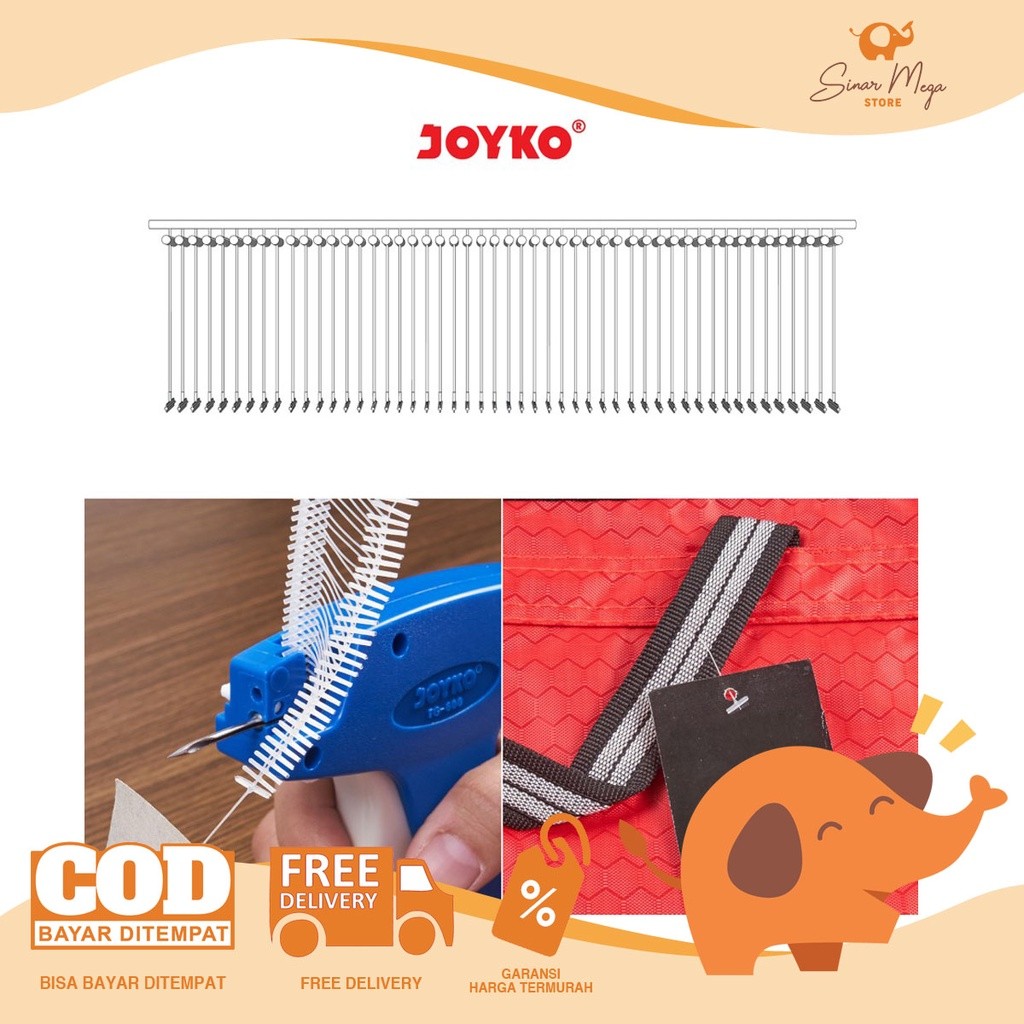 

Joyko Tag Pin For Tag Gun TPN-0 TPN-A00 TPN-1 / Tag Pin Isi Refill Tag Gun Joyko / Isi 5000pcs Murah Berkualitas