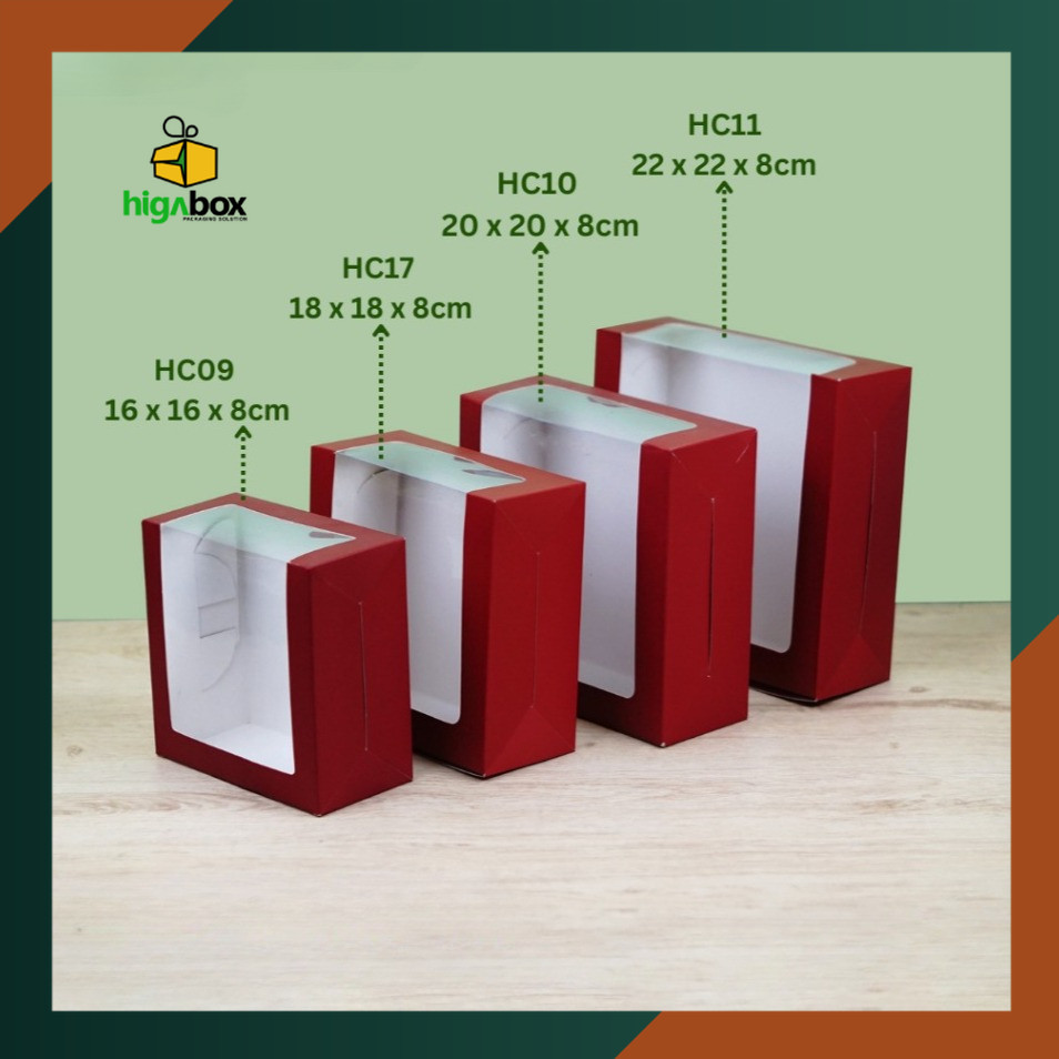 Box Mika Ivory Tebal / Kotak Snack / Box Makanan / Kotak Kue / Kotak Nasi / Box Donat / Box Kue / Ko