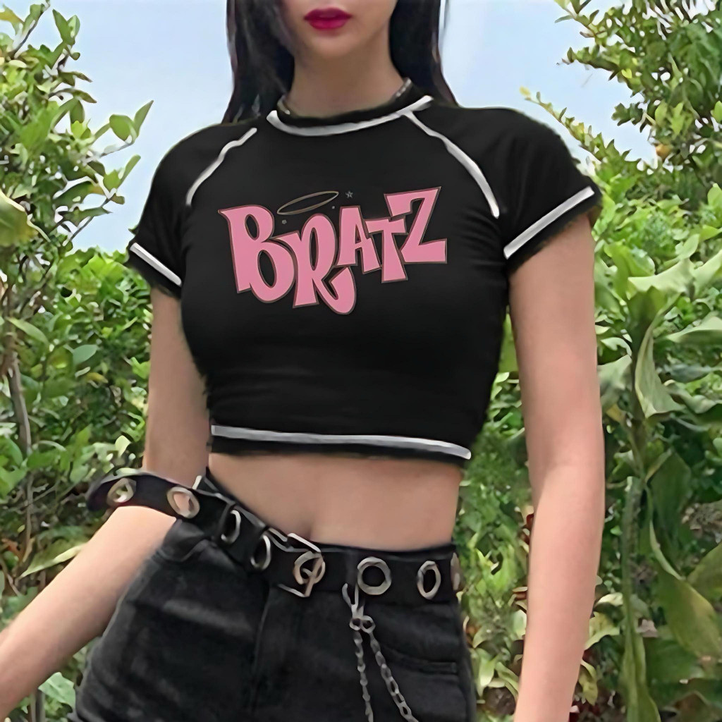 Crop Top Wanita BRATZ 01 / Atasan Wanita Crop Kekinian / JOANA FASHION