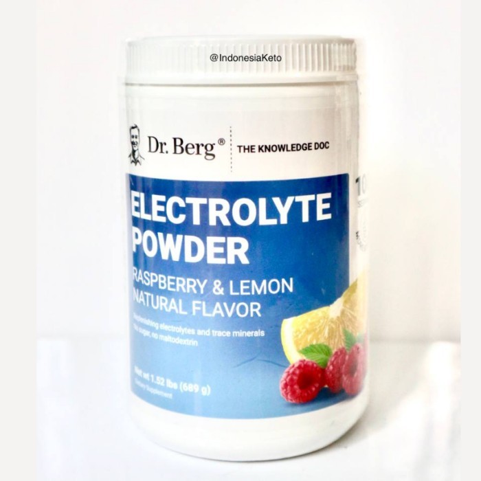 

Dr Berg Electrolyte Powder 100 Serving Keto Jaminan Ori USA%