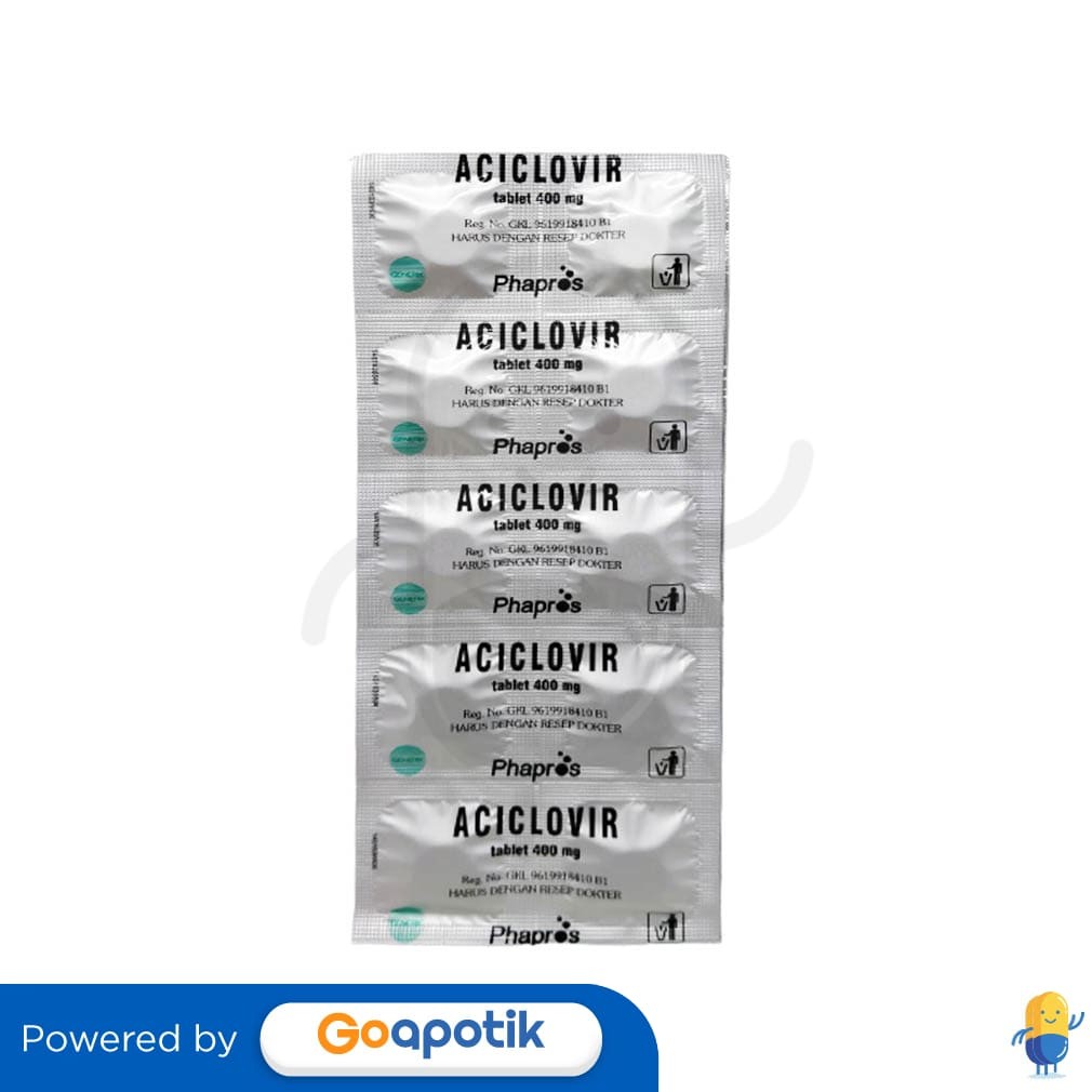 Aciclovir Phapros 400 Mg Strip 10 Tablet