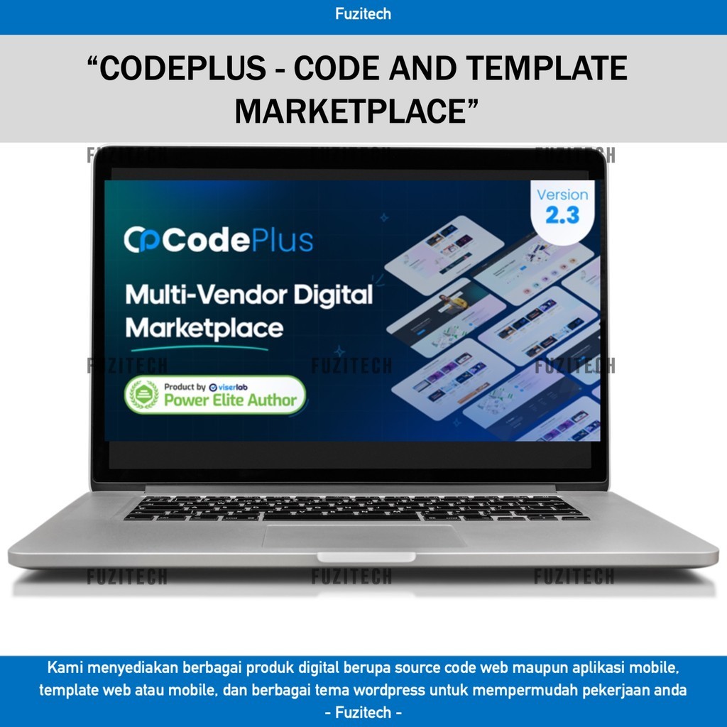 SOURCE CODE APLIKASI WEB CODEPLUS - CODE AND TEMPLATE MARKETPLACE D135 FUZITECH