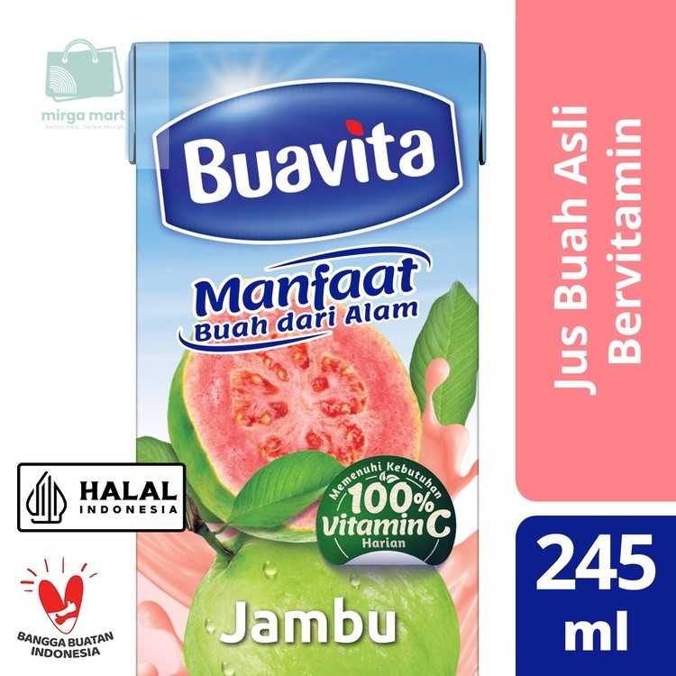 

Buavita Minuman Sari Buah Guava 245 ml mirga mart