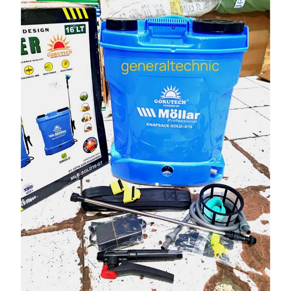 Electric Sprayer Mollar 1 Fungsi 16E SNI Tangki Semprot Elektrik Mollar / Sprayer Hama Mollar DC 12V