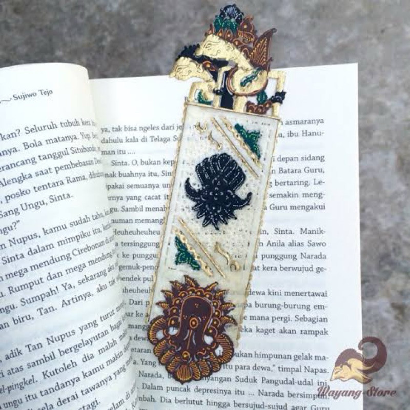

pembatas buku wayang kulit 1 kodi isi 20 pc bookmark souvenir oleh oleh khas jogja