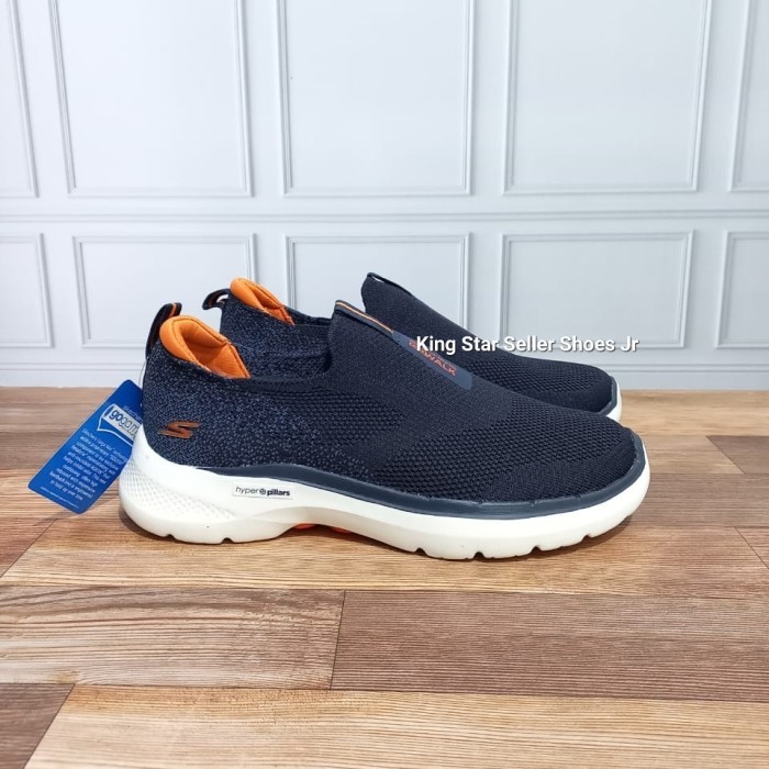 Sepatu Skechers Go walk 6 Vietnam Original Skechers Pria - biru navy, 40