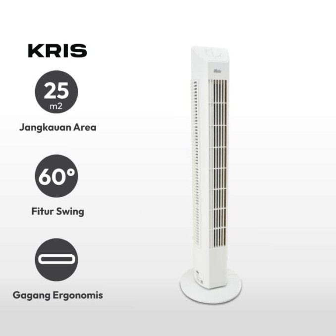 KRIS Kipas Angin Berdiri Tower Fan 45 Watt