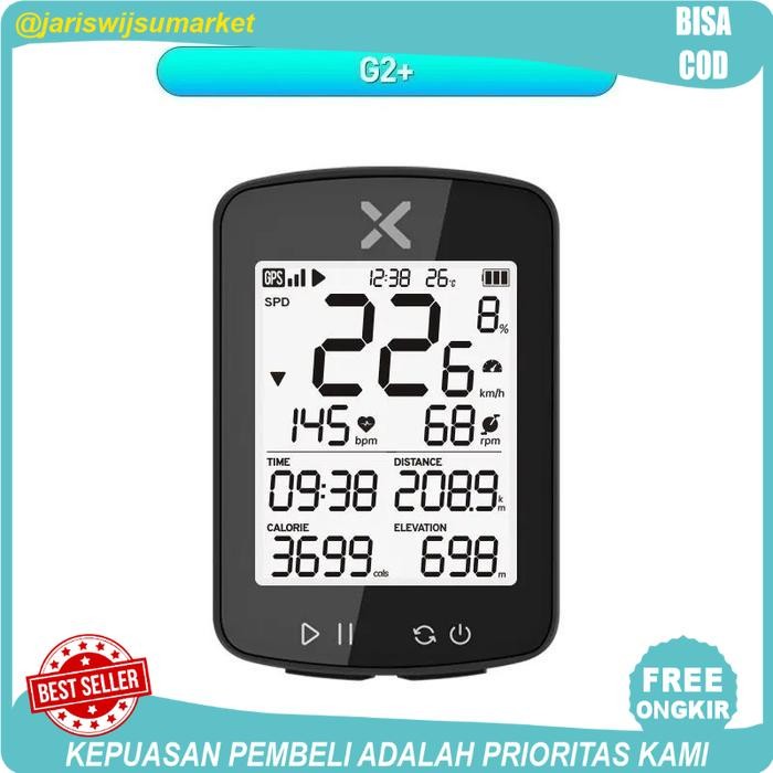 XOSS G2 Plus New Generation Speedometer Sepeda Outdor Digital Wireless Bike Computer Outdoor - XOSS 