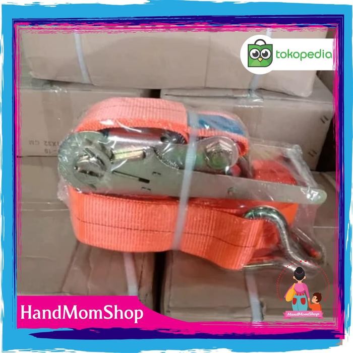 TrackBelt Ratchet tali ikat barang 75 mm x 15 m kapasitas 10 ton