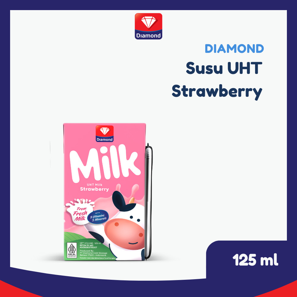 

Diamond Milk Susu UHT Strawberry 125 ML