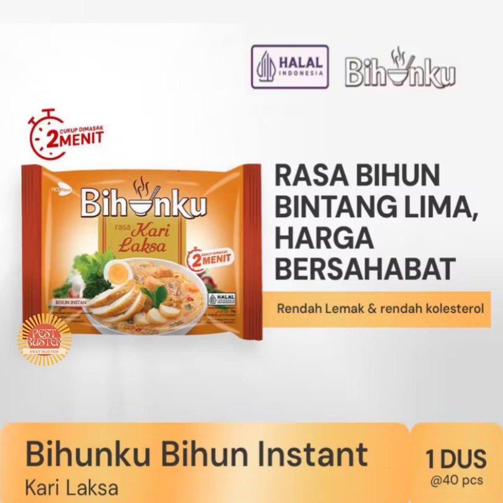 

Bihunku Bihun Instan Kari Laksa 55gram Halal BPOM