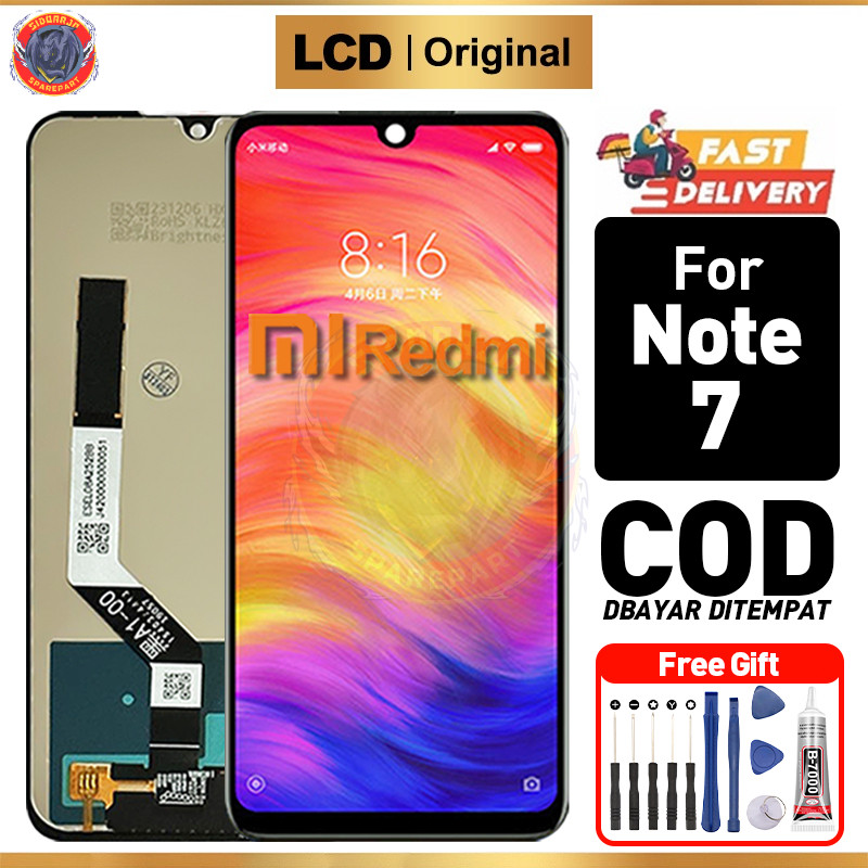 LCD Redmi Note 7 / Note 7 Pro Original Touchscreen Fullset Asli Ori Compatible For Glass Touch Scree