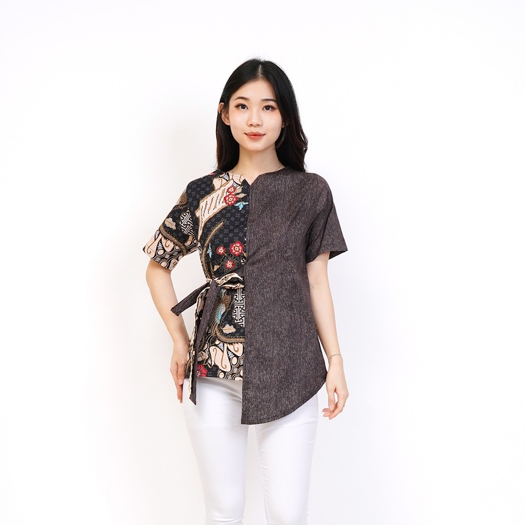 DHOLISHOP.ID Batik Wanita - Atasan Batik 585 FF  Mrs1