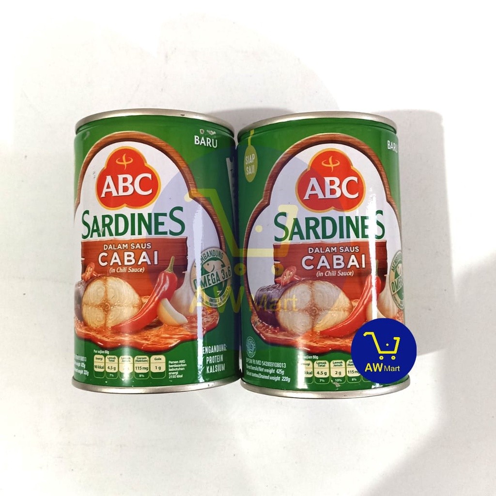 

ABC SARDINES 425 GRAM PEDAS - EXP 20 JUNI 2025